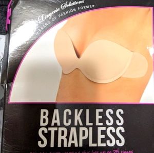 Backless strapless bra